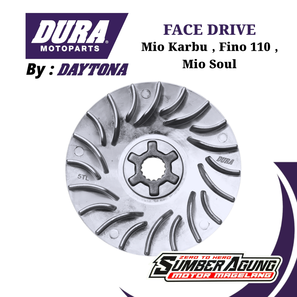 Jual Kipas Cvt Face Drive Mio Sporty Soul Fino 110 Karbu Original Dura ...