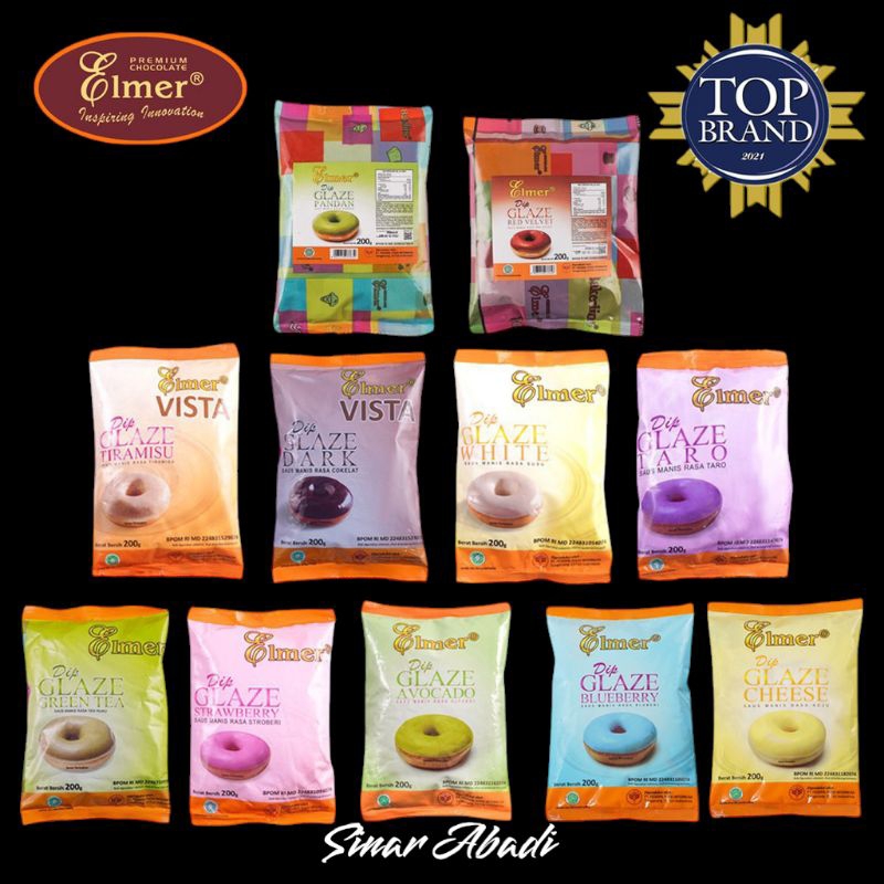Jual Elmer Glaze/ Glaze donat / Glaze roti 200gr | Shopee Indonesia