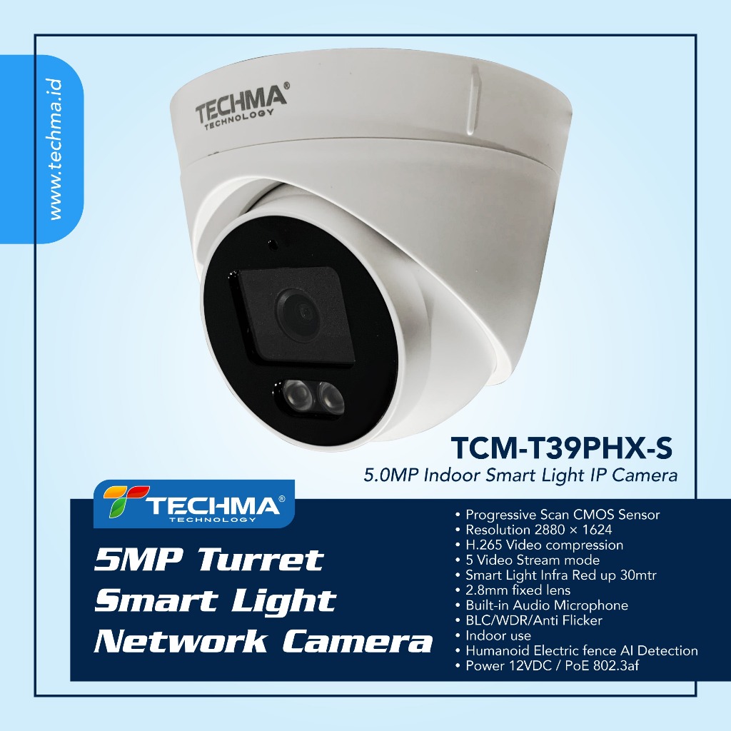 Jual TECHMA 5MP IP Outdoor SMART LIGHT - AUDIO [Indoor & Outdoor ...