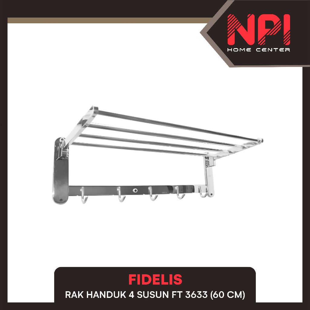 Jual Fidelis - Rak Gantungan Handuk Dinding Kamar Mandi Toilet Ft 3633 ...