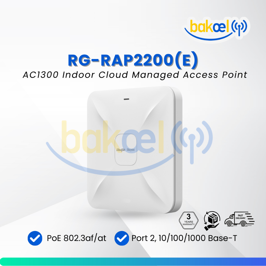 Jual Ruijie RG-RAP2200(E) | AC1300 Dual Band Gigabit PoE Access Point ...