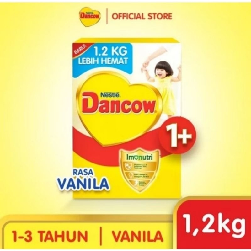 Jual Susu Dancow 1+ Rasa Vanila Kemasan 1,2kg | Shopee Indonesia