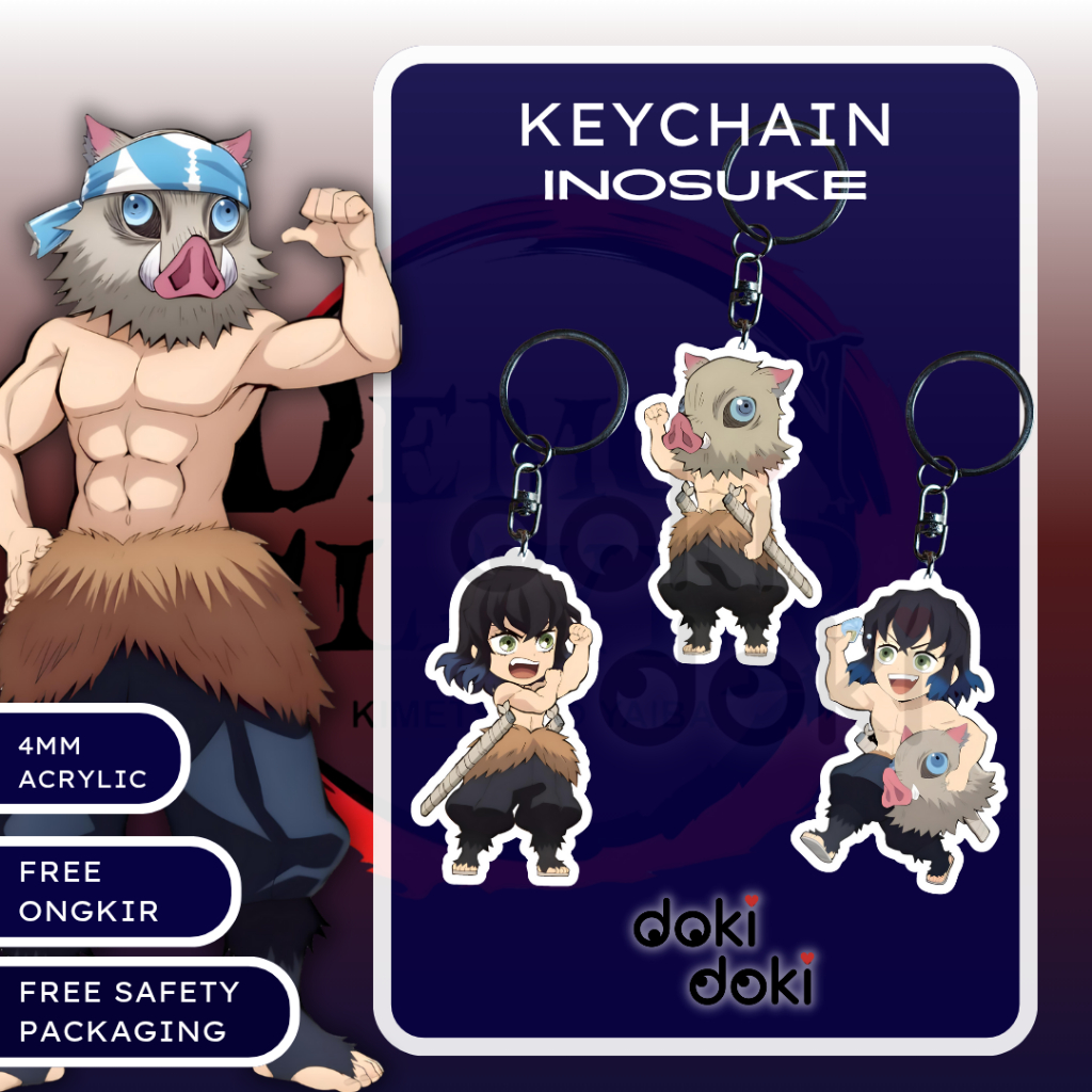 Jual GANTUNGAN KUNCI KEYCHAIN ANIME HASHIBIRA INOSUKE KIMETSU NO YAIBA ...