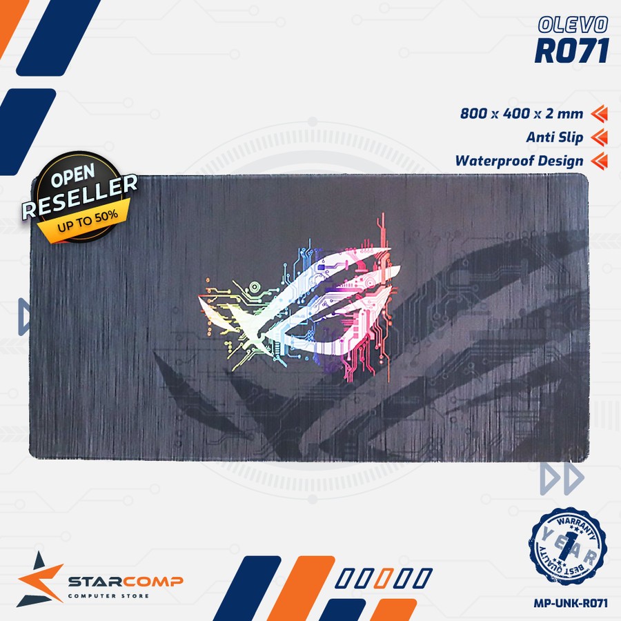 Jual OLEVO R071 Asus ROG Gaming Mouse Pad XL Desk Mat 800x400x2 mm RO71 ...