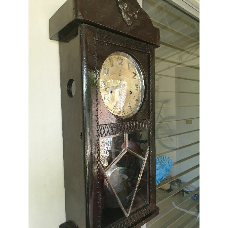 Jual Jam Bandul Antik Langka Mauthe 3 lubang 8 senar Westminster ...