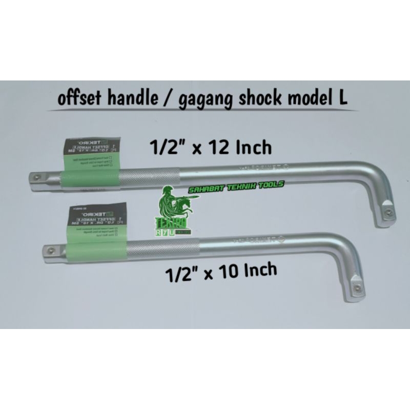 Jual Tekiro Gagang Shock L / Offset Handle Berbagi Ukuran 1/2 x 10 Inch ...