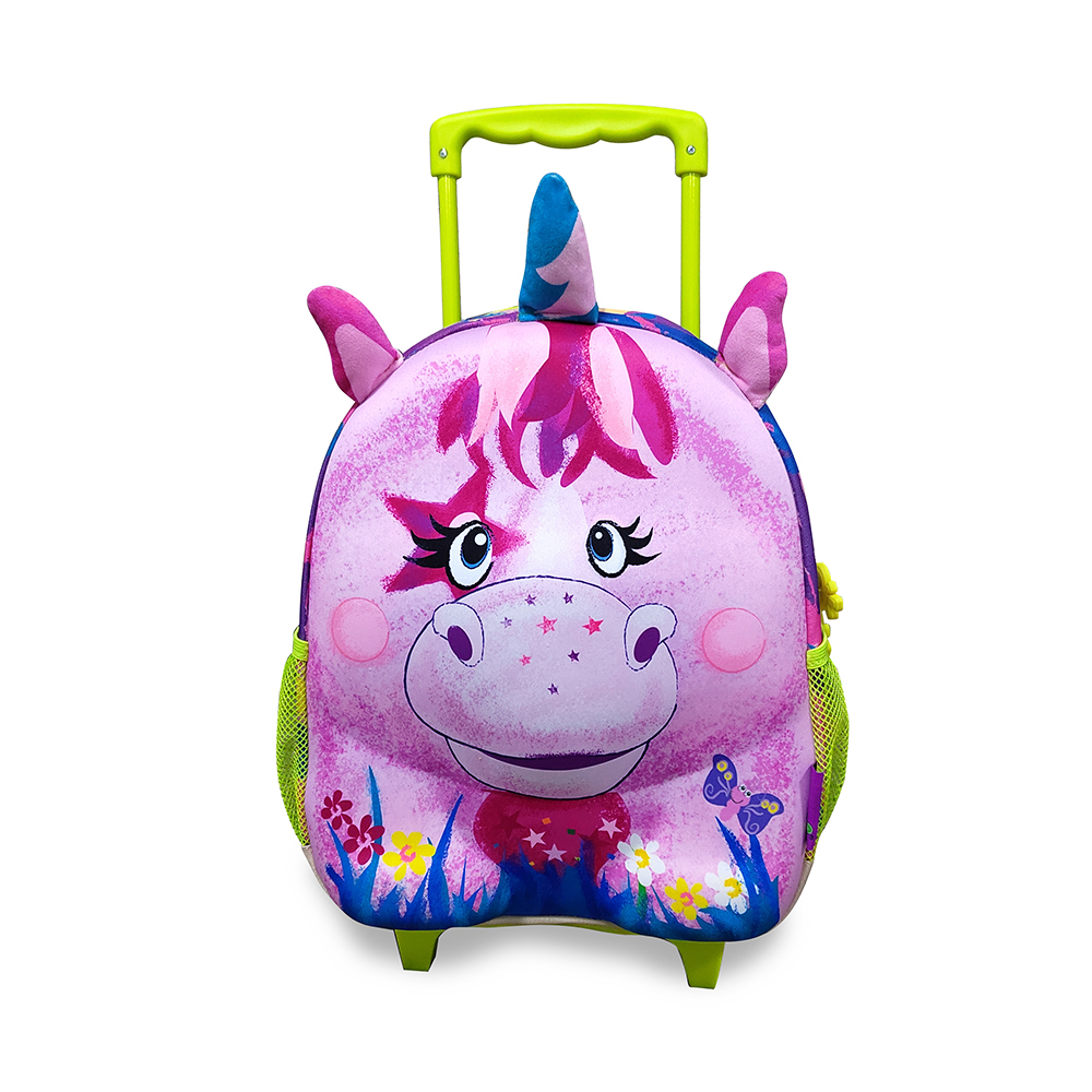 Wildpack Junior Trolley - Tas Koper Karakter Anak Premium (muat buku ukuran  A4) / Tas Sekolah Anak Perempuan dan Laki Laki / Tas Sekolah Karakter Lucu