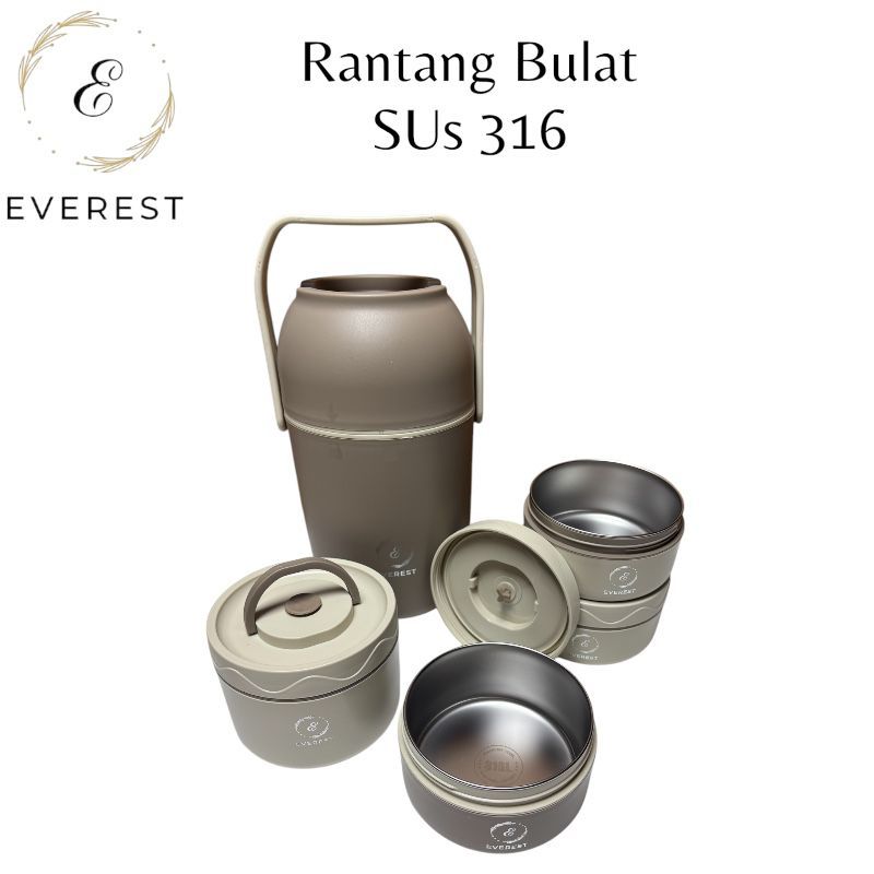 Jual Kotak rantang 3 susun 316L// lunchbox 316L Premium // Bento Bahan ...