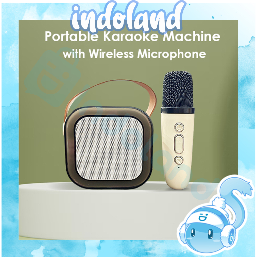 Jual INDOLAND Bluetooth Mini Speaker Karaoke Speaker Portable with MIC ...