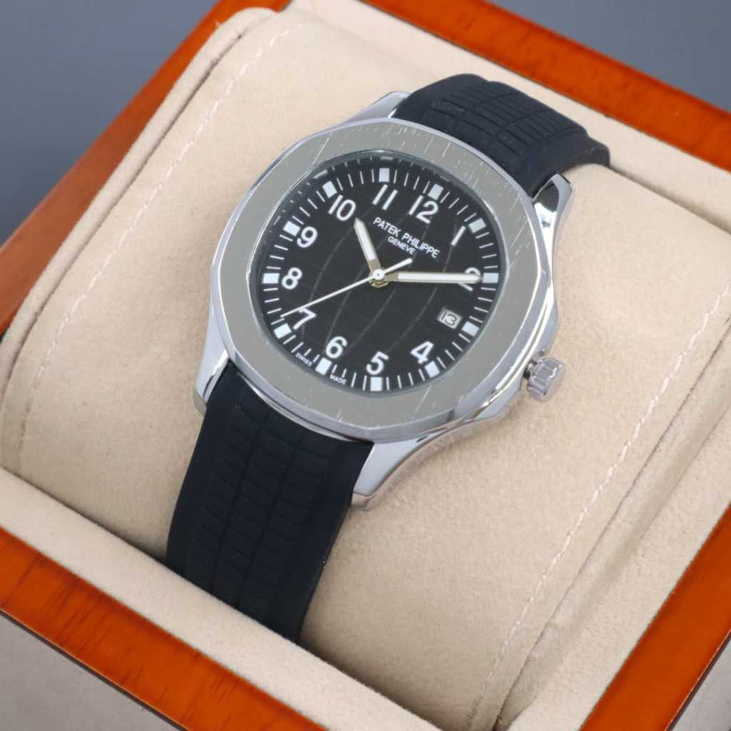 Jual JAM TANGAN COWOK AUTOMATIC STRAP RUBBER TANGGAL AKTIF FREE BOX ...