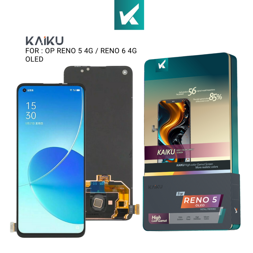 Jual KAIKU Lcd Oppo Reno 5 4G-5G / 6 4G-5G OLED Fullset Tochscreen ...