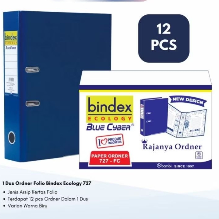 Jual Odner Bindex 727 Folio 50 mm [Dus] isi 12 pcs | Shopee Indonesia