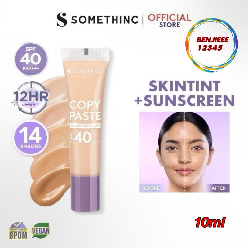 Jual (Tinted 10ml) SOMETHINC Copy Paste Tinted Sunscreen 10 ml SPF 40 ...
