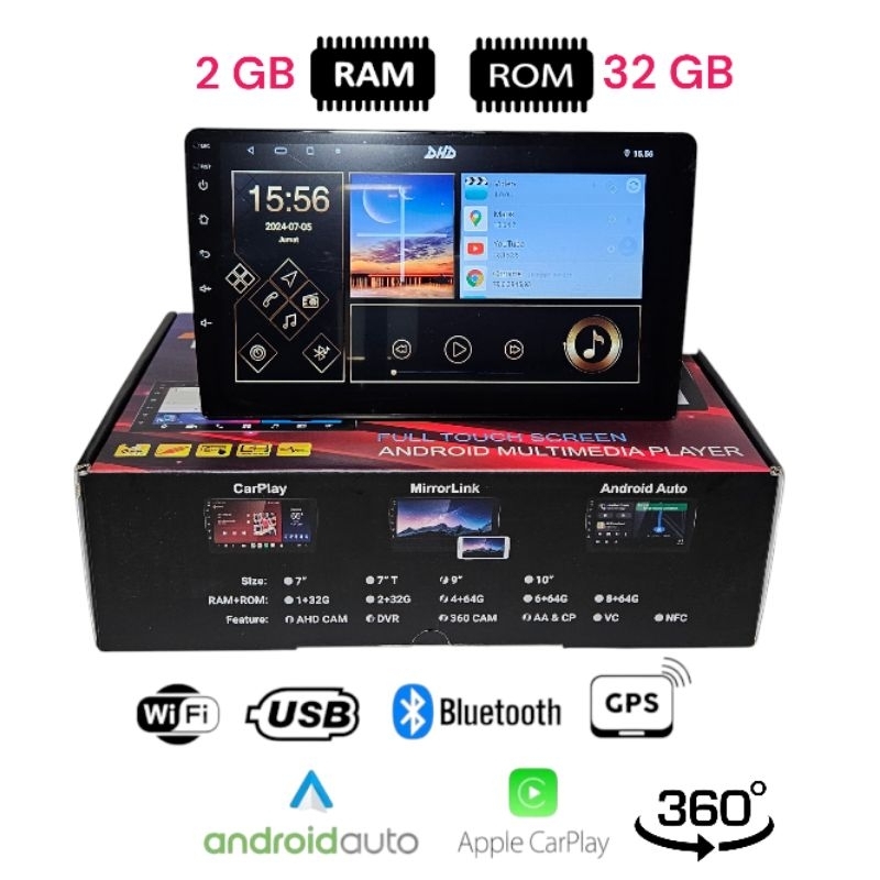 Jual Head Unit Android 9 inch RAM 4 +64 DHD-7001 | Shopee Indonesia
