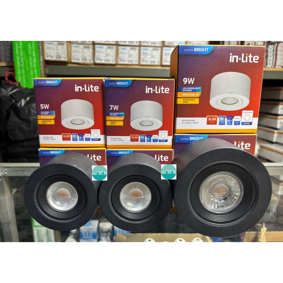 Jual INSS236R LAMPU SPOTLIGHT LED INLITE IN LITE OUTBOW 5W 7W 9W 5 WATT ...