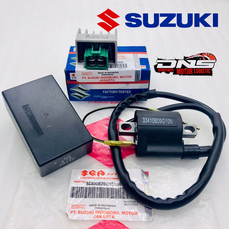 Jual PAKET PENGAPIAN 3 ITEM CDI+KIPROK+COIL SUZUKI SHOGUN 125 R LAMA ...