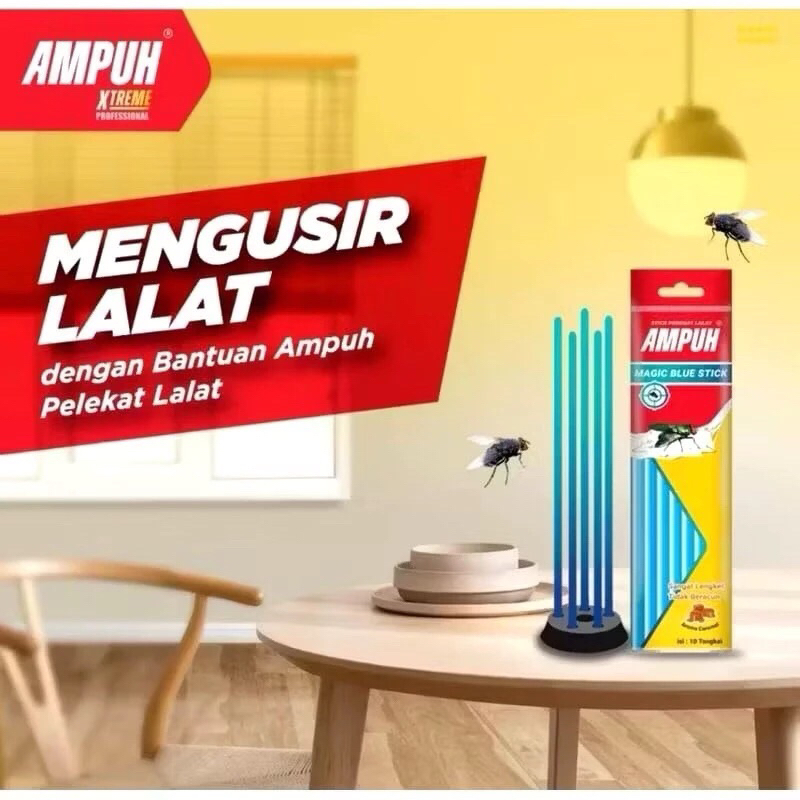 Jual (COD) LEM STIK / STICK PEREKAT LALAT AMPUH ISI 12 PCS MAGIC BLUE ...