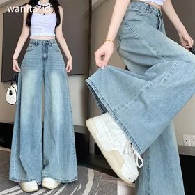 Baggy Pants Dewasa Kulot Jeans Wanita Celana Jeans Panjang Wanita