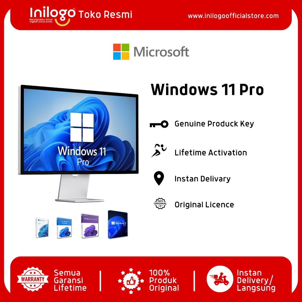 Jual Windows 11 Professional / Home / Enterprise / Education ORIGINAL ...