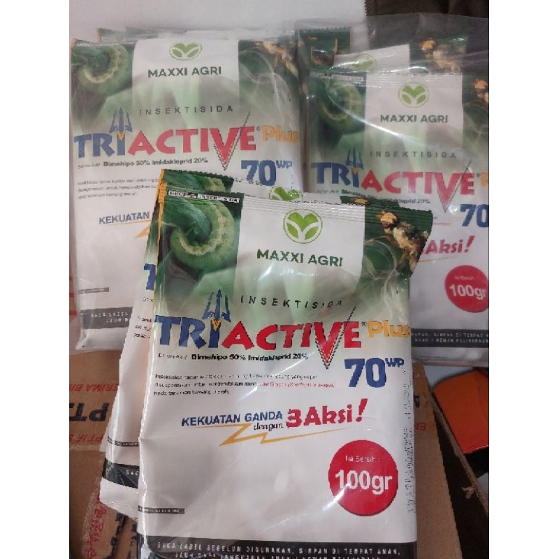 Jual TRIACTIVE PLUS 70 WP/pembasmi kutu daun, ulat dan wereng | Shopee ...