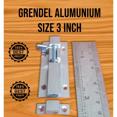 Jual Grendel Alumunium Ukuran 3 Inch, Grendel Jendela, Grendel Pintu ...