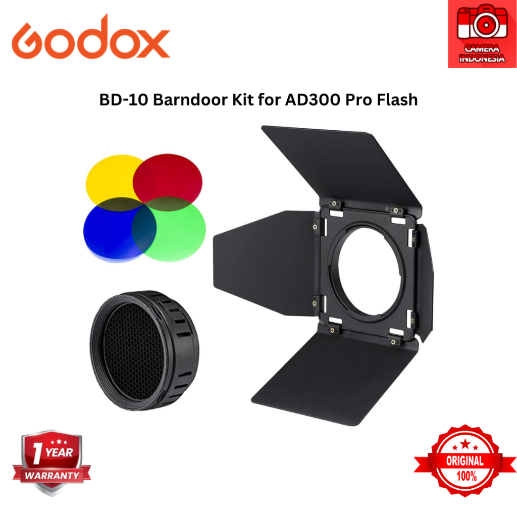 Jual Godox BD-10 Barndoor Kit with Color Filter for AD300 Pro Flash ...