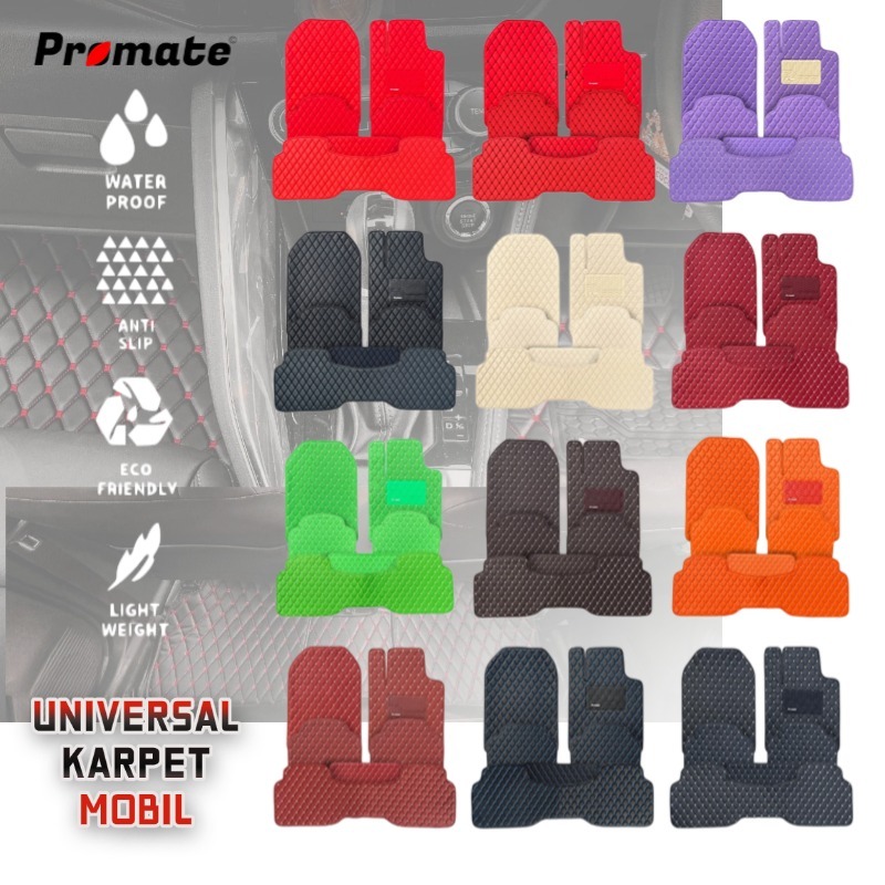Jual PROMATE Karpet Mobil Kulit Premium Waterproof Universal Cocok