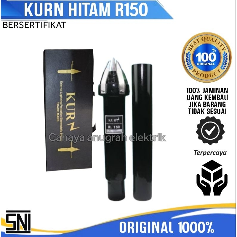 Jual PENANGKAL PETIR KURN R150 KURN R150 RADIUS 150M BOX HITAM ORIGINAL ...
