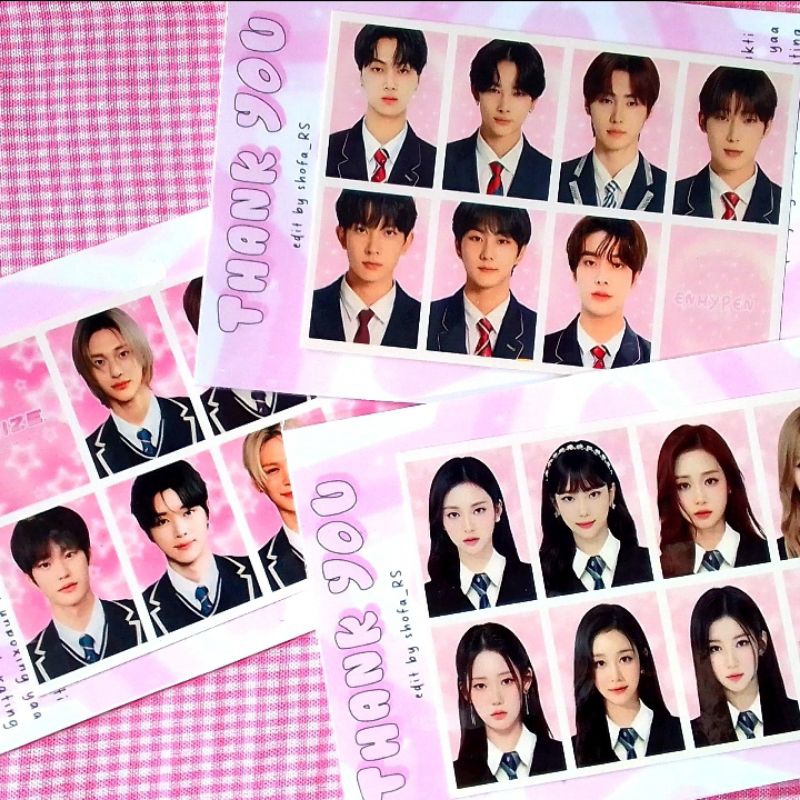 Jual PAS PHOTO KPOP/ ID CARD KPOP/ ID PHOTO SET 1 LEMBAR (8 FOTO ...