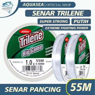 AQUASEA Pancing Trilene Putih Panjang 55m Nilon  Memancing  Pancing Ikan  Bunglon Pancing  Terlihat