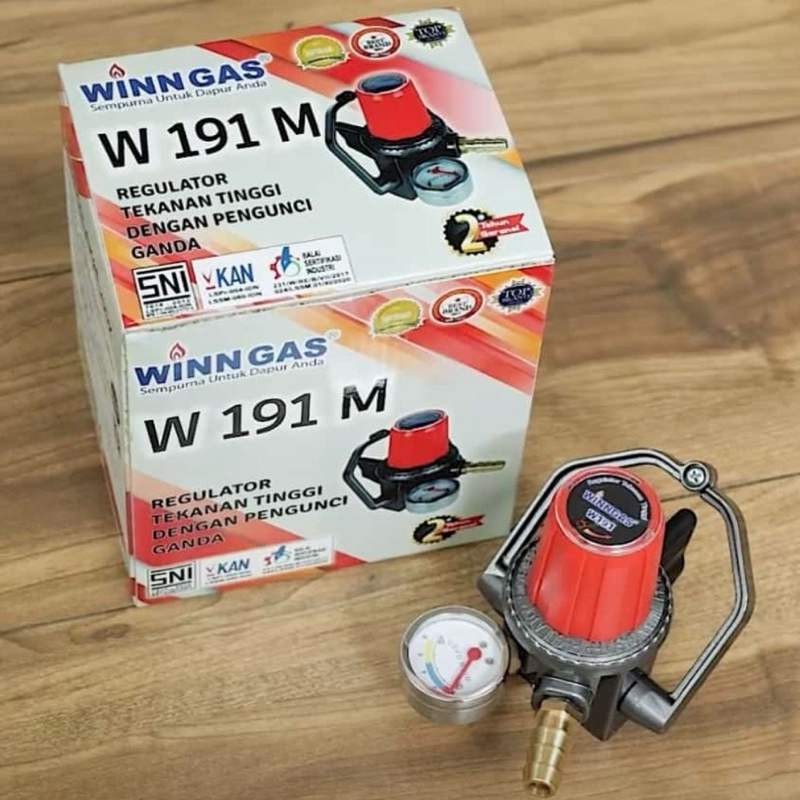 Jual regulator winn gas high pressure double lock w-191m | Shopee Indonesia