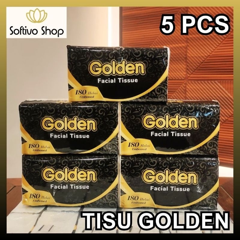 Jual [5 pcs] GOLDEN EMBOSSED Tisu Murah Tissue Promo | Shopee Indonesia