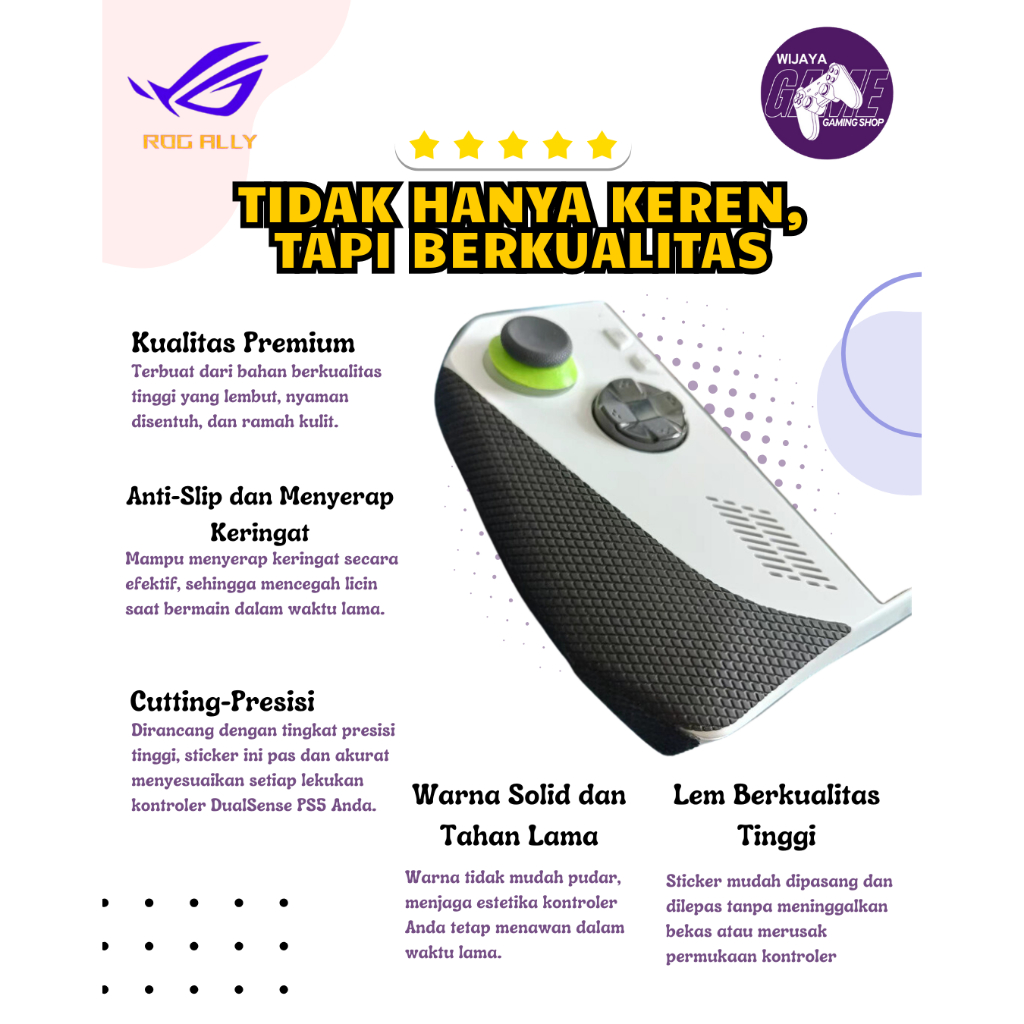 Jual Sticker Stiker Anti-Slip For ASUS ROG Ally Z1 & Z1 Extreme Rogally ...