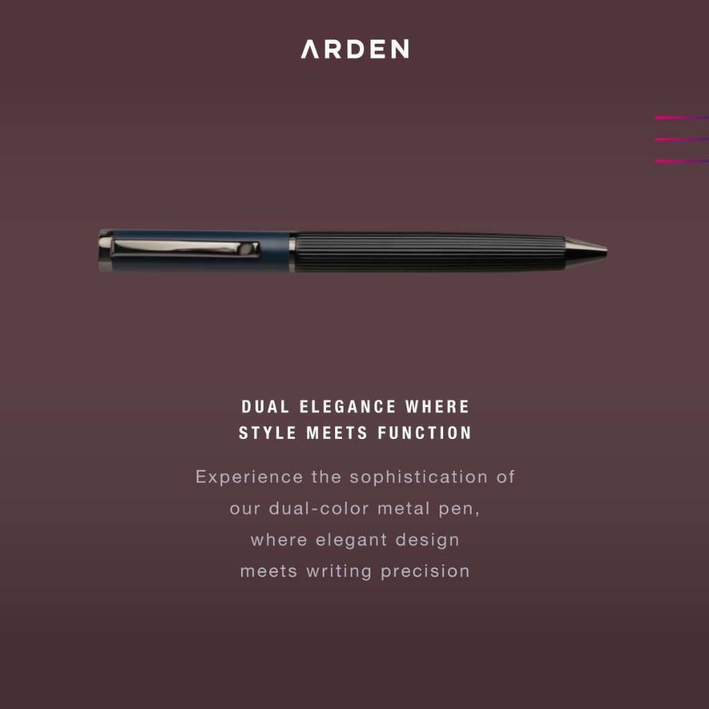 Jual ARDEN Dual Color Pen - Pulpen Bisnis Professional Ballpoint Metal ...