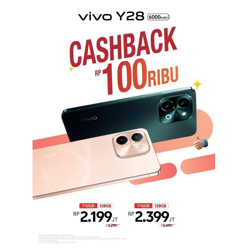 Jual VIVO Y28 NFC 8/256 Y28 8/128 VIVO Y 28 RAM 8+8GB ROM 128 ~ 256GB ...