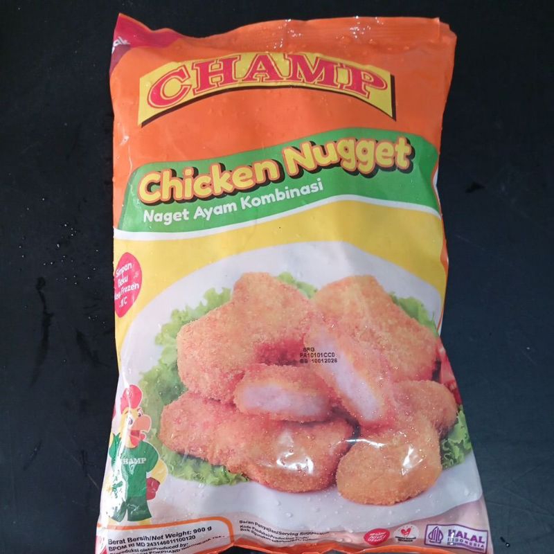 Jual Champ Chicken Nugget Naget Ayam 900g | Shopee Indonesia