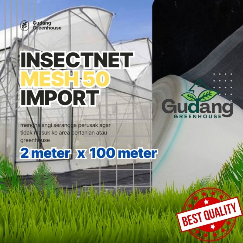 Jual Insectnet Greenhouse Mesh 50 2m x 100m Import Taiwan Original ...