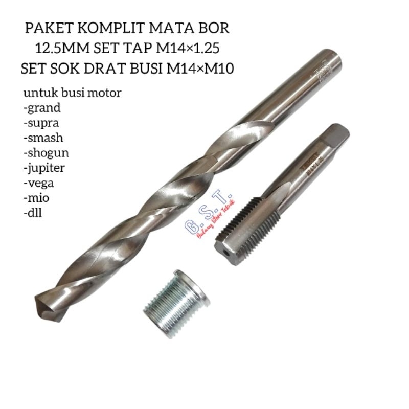 Jual paket komplit tinggal pakai mata bor set tap set sok drat verbos ...