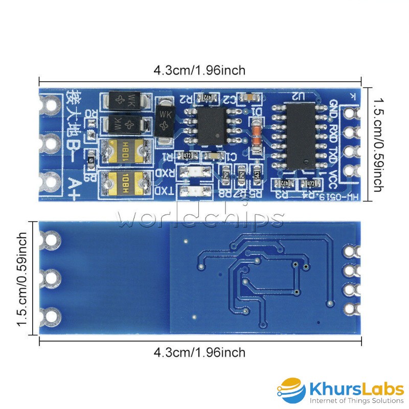 Jual Modul Converter Serial TTL to RS485 Module RX TX 485 to Serial ...