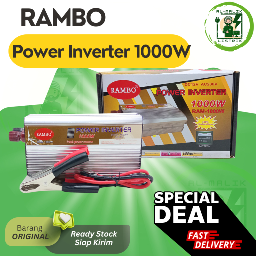 Jual Power Inverter Rambo 1000Watt | Shopee Indonesia