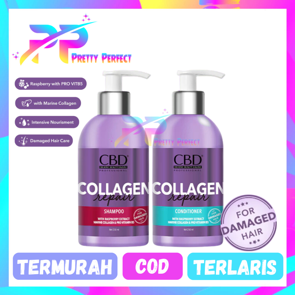 CBD Collagen Repair Shampoo / Conditioner 250ml