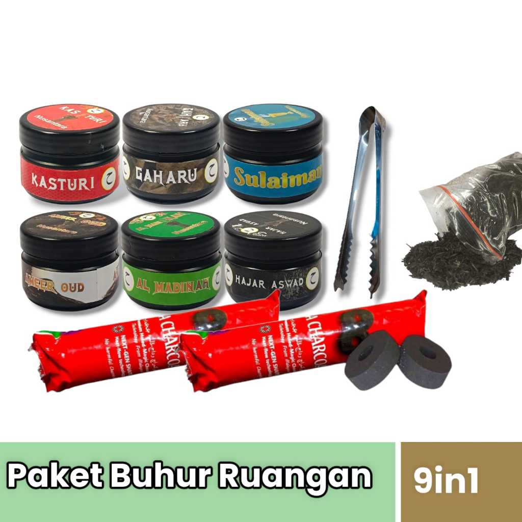 Jual Paket Bandling 9in1 Buhur Hm 6 pcs + Arang Magic 2 bungkus Fre ...