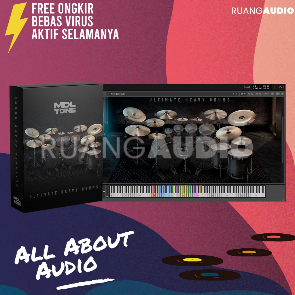 MDL Tone Ultimate Heavy Drums || KONTAKT Library ( Full Activated )
