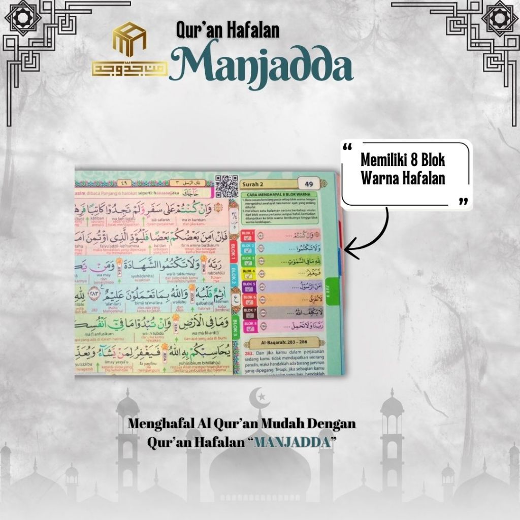 Jual Quran Hafalan Manjadda Qur an Hafalan Tanafus A4 Perkata 8 Blok ...
