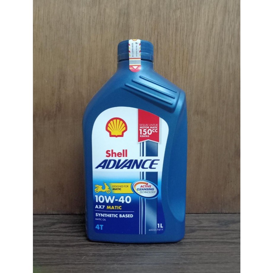 Jual SHELL ADVANCE AX7 4T SCOOTER MATIC SYNTHETIC BASED SAE 10W-40 ISI ...