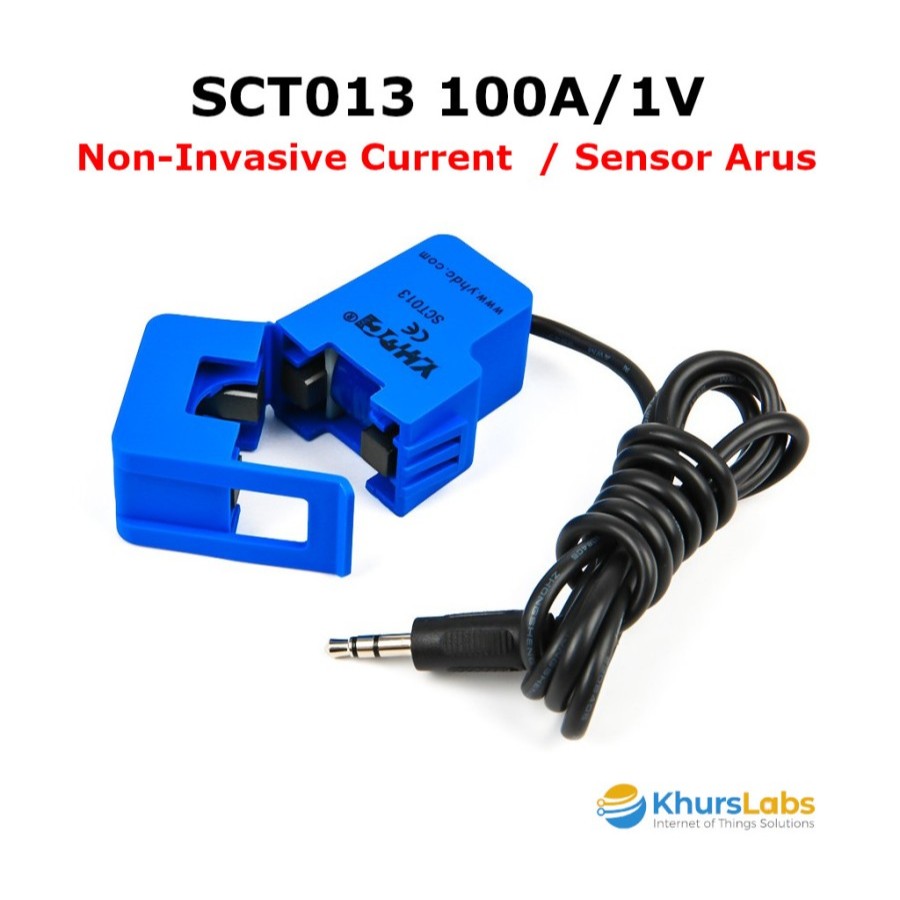 Jual SCT013 100A 1V Non invasive AC Current Sensor Arus Klem ...