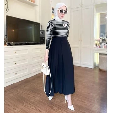 Cellie Kulot Pleats Wanita Celana Kulot Wanita Celana Casual Formal Daily Furano Premium