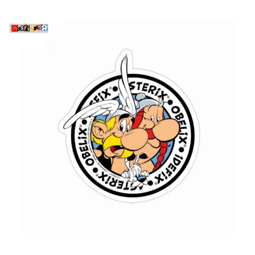 Jual sticker Asterix & Obelix & idefix graphic logo diecut stiker retro ...