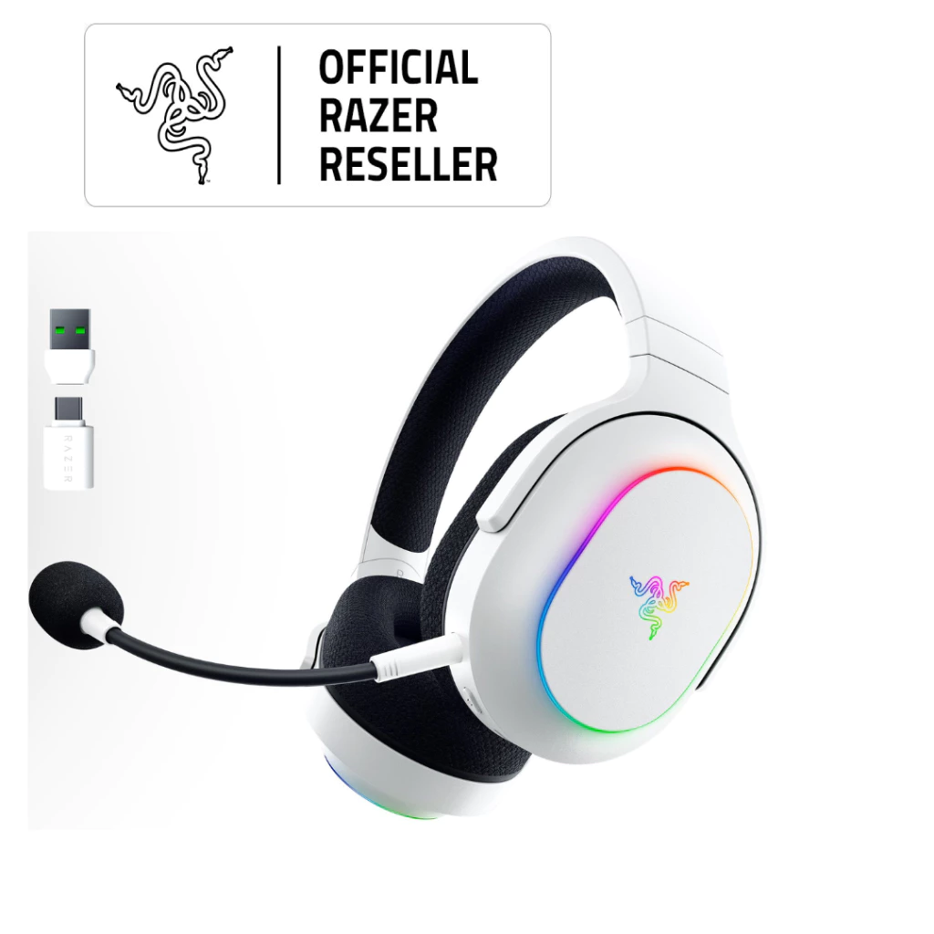 Razer Barracuda X Chroma - White - Wireless Multi-Platform Gaming Headset