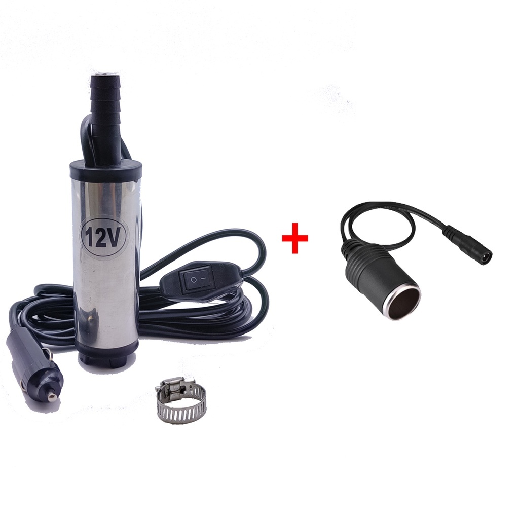 Jual Pompa Celup DC 12V colokan lighter dan female lighter mesin pompa ...
